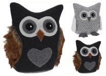 zarážka dveřní SOVA 23x15cm, 1kg, polyester/závaží, mix dekorů