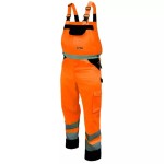 Reflexní kalhoty s laclem vel. XXL,oranžové
