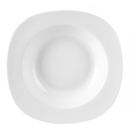 talíř hluboký 21cm MONA porcelánový BÍ