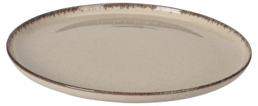 talíř mělký 27cm porcelánový BÉŽ, HN lem
