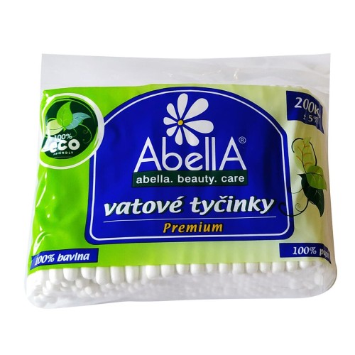 tyčinky vatové PREMIUM BA/papír z cukr.třtiny (200ks)