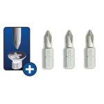 Šroubovací bity ploché Phillips PH0x25mm, 3ks blistr