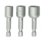 Sada magnetických nástavců 3ks: 8,10,13x48mm, 1/4
