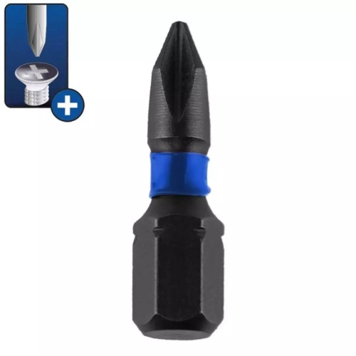 Rázové šroubovací bity Phillips PH1x25mm,2ks