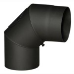 koleno kouřové s otv. 120mm/90st.t.1,5mm černé