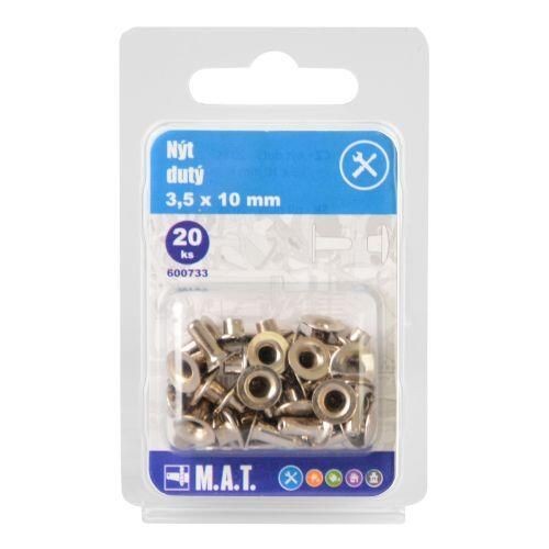 nýt dutý 3,5x10mm 20ks/bal.