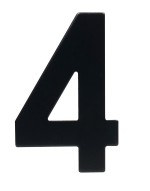 číslo domovní č.4  95mm nerez
