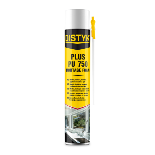 Trubičková montážní pěna PLUS PU DISTYK Line 750 ml zelená
