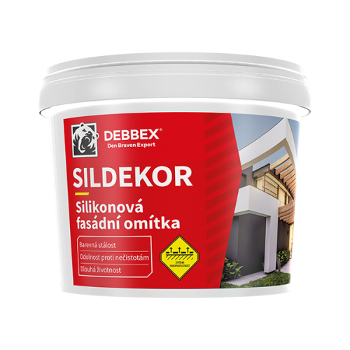 Silikonová omítka SILDEKOR zatíraná (hlazená)