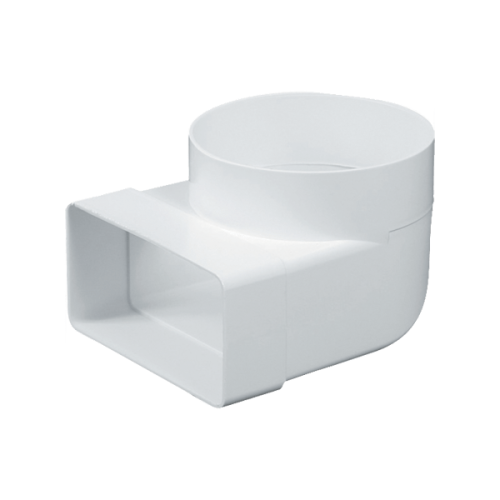Článek přechodový - koleno 90° Ø 125 mm, 150 × 75 mm