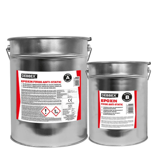 EPOXIN F9100 ANTI-STATIC 30 kg sada plechovek stříbrošedá RAL 7001