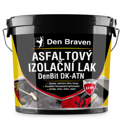 Asfaltový izolační lak DenBit DK-ATN 9 kg vědro