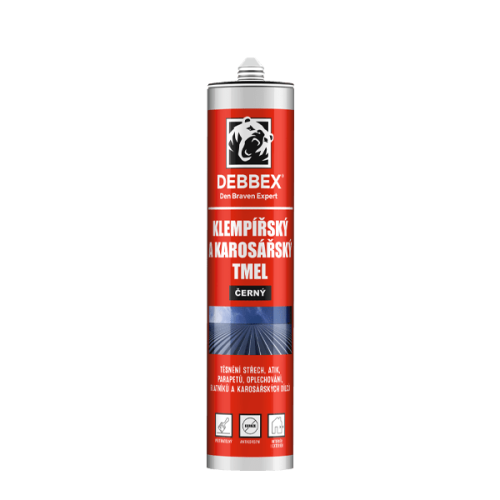 Klempířský a karosářský tmel 280 ml kartuše černá