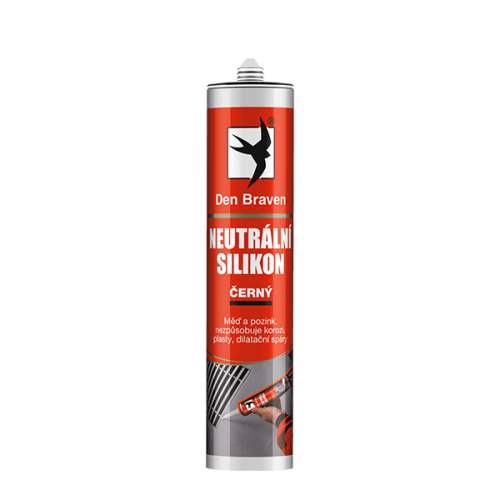 Neutrální silikon 280 ml kartuše černá