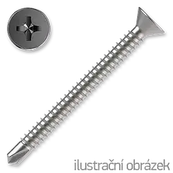 Šroub samovrtný TEX 3,9x38 ZB zápust.hlava DIN7504P