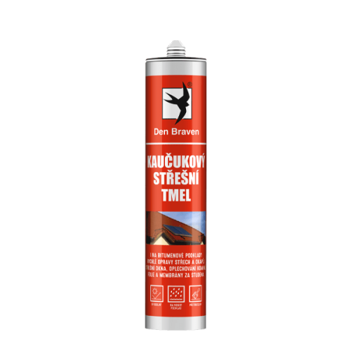 kaučukový střešní tmel 280ml červený