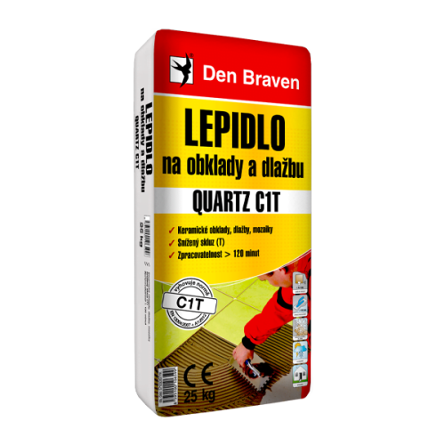 lepidlo na obklady a dlažbu QUARTZ šedý 25kg C1T