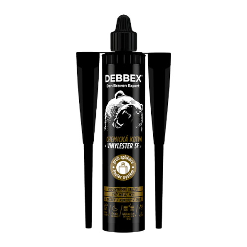 chemická kotva VINYLESTER SF DEBBEX PROFI 380ml