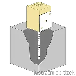 patka kotevní 120x100x4 Typ L do betonu