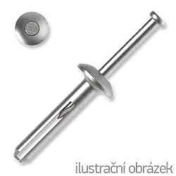 Hmoždinka kovová s hřebem HKH 6x40mm, zamak