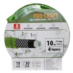 Zelená zahradní hadice Procraft PR-4GH1310 4 vrstvy, 1/2” 10 m | PR-4GH1310