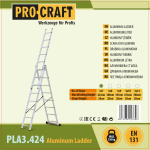 žebřík AL třídílný 3x7 Procraft PLA3.424