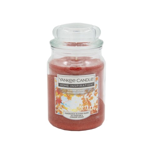 svíčka vonná sklo COPPER LEAVES 538g