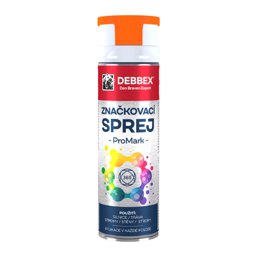 Značkovací sprej PRO MARK 500 ml aerosolový sprej oranžová