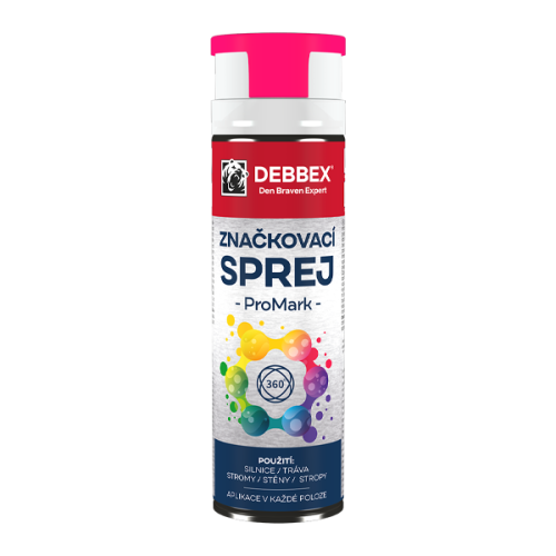 Značkovací sprej PRO MARK 500 ml aerosolový sprej růžová