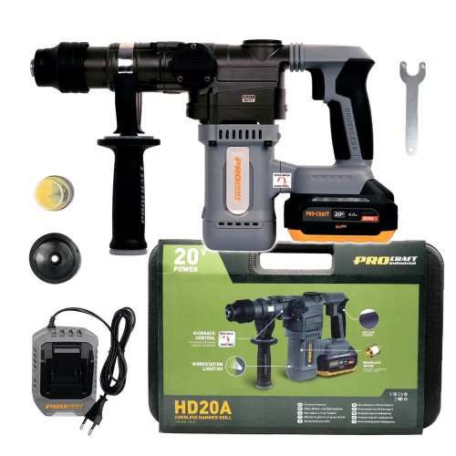 Kladivo vrtací aku Procraft Industrial HD20A | HD20A