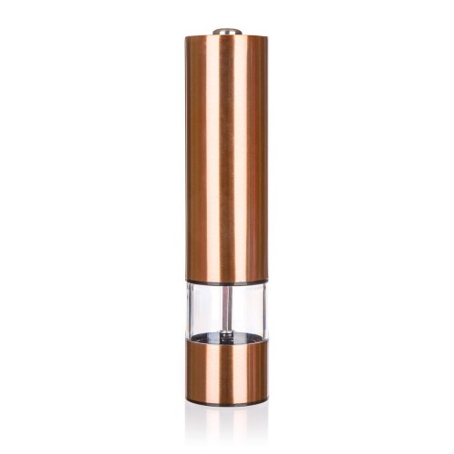 mlýnek na koření elektrický 22cm COPPER akryl+nerez MĚĎ