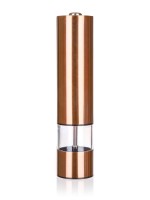 mlýnek na koření elektrický 22cm COPPER akryl+nerez MĚĎ