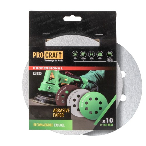 Brusný papír 10 ks.  Procraft КB180.40 | KB180.40