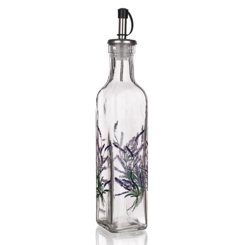 láhev na olej/ocet 250ml LAVENDER skl., nálevka PH