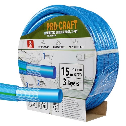 zahradní hadice 3/4” 15m 4 vrstvy zelená PR-4GH1915 Procraft