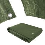 plachta GT 3x4 120g/m2 s oky nepromokavá  zelená Procraft