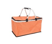 košík nákupní skládací 46x27x23cm Al+polyester OR