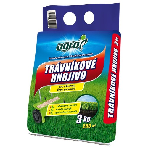 hnojivo trávníkové 3kg AGRO