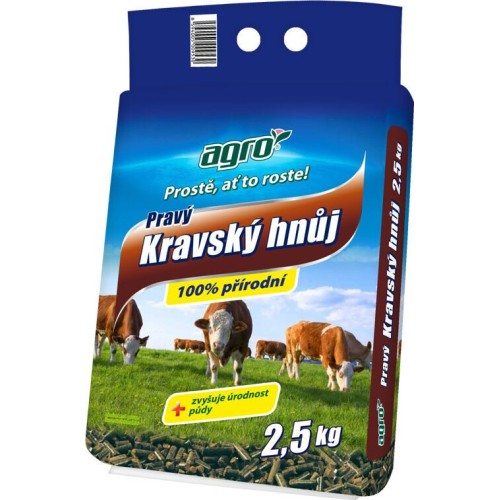 hnůj pravý kravský 2,5kg AGRO
