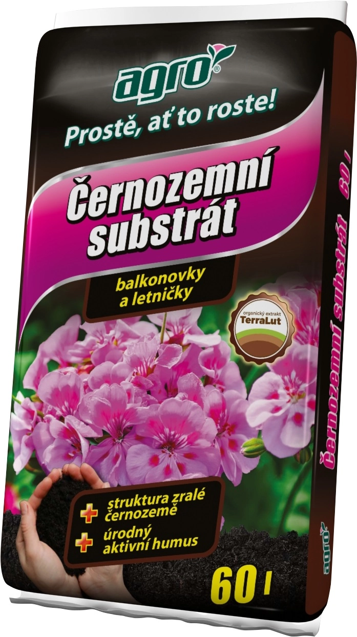 sub. černozem pro balkonové rostliny 60L Agro