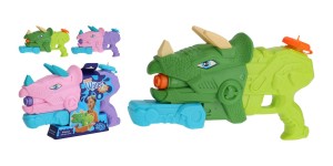 pistole stříkací na vodu 28cm dětská DINOSAURUS mix barev