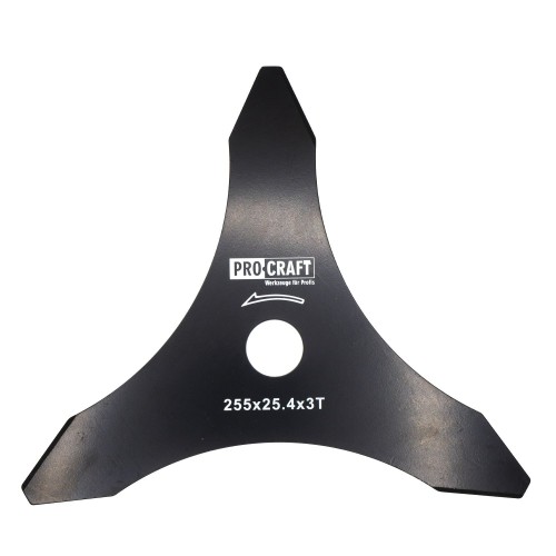 Nůž křovinořezu (D255*25.4) 3T vroubkovaný PROCRAFT | H-3T/Z