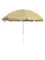 slunečník 230cm ŽL/BÍ PRUHY