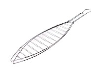 opékač na rybu 30cm BBQ, dřev. rukojeť