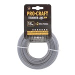 Struna žací (s výstuhou) (3mm) (15м) čtverec PROCRAFT | KV/J-3/15