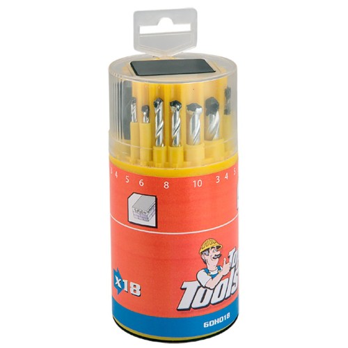 sada vrtáků 3-10 beton dřevo kov 18Ks/bal. Top Tools