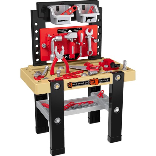stůl mini pracovní dětský s nářadím 56ks plast NEO tools