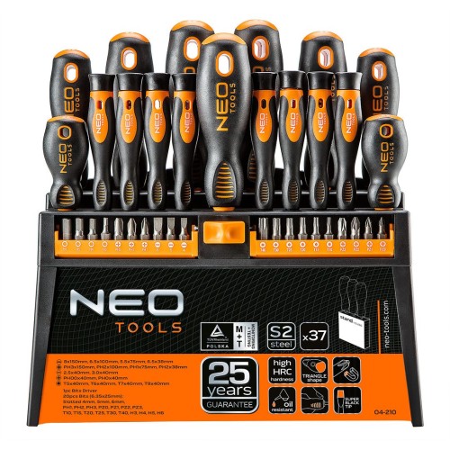 sada šroubováků 37ks se stojanem NEO tools