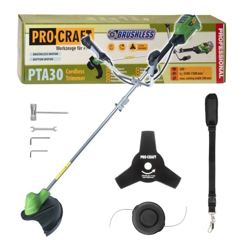 aku křovinořez PTA30 bez baterie a nabíječky Procraft