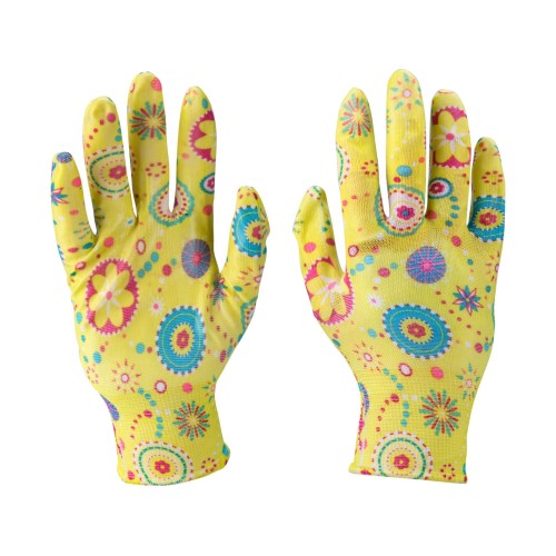 rukavice zahradní 9 nylon polomáčené v  nitrilu